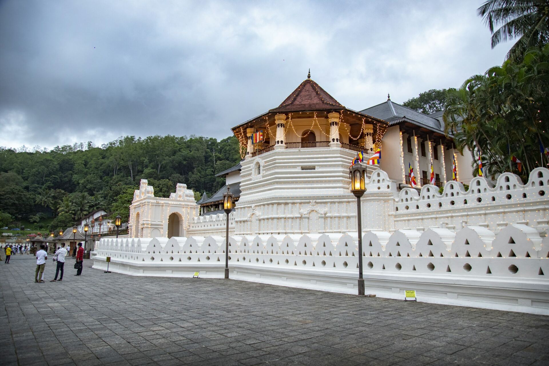 Temple of the Sacred Tooth Relic in Kandy, Sri Lanka